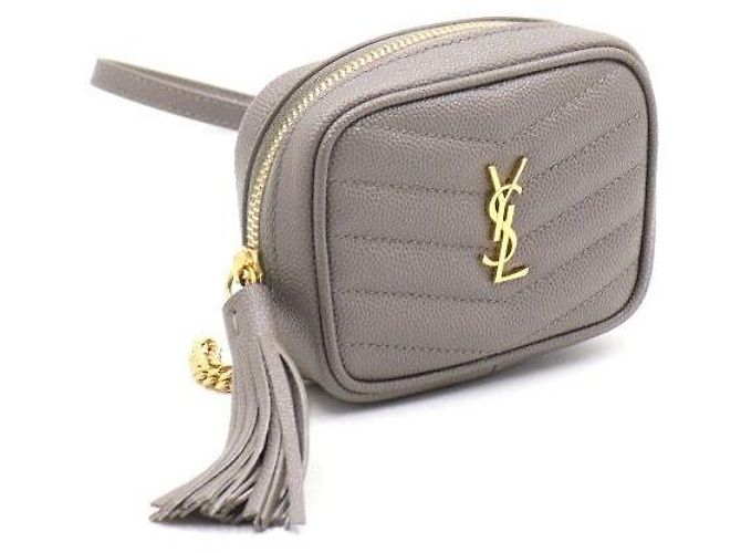 Saint Laurent Borsa camera per neonati Monogram Lou Quilting con catena dorata - vista 3