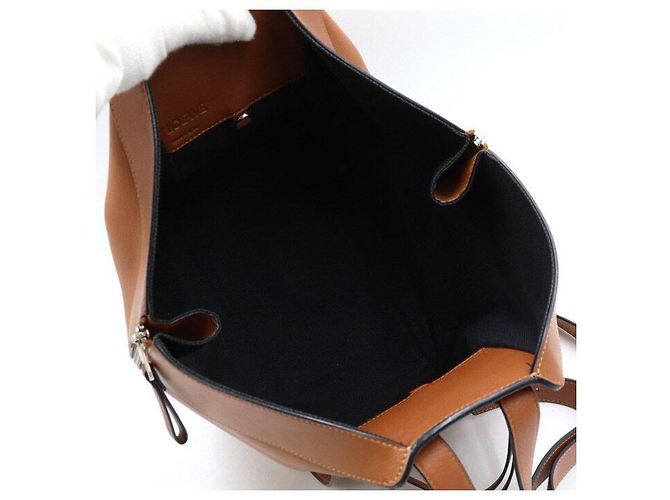 Loewe Borsa Tote Hammock Small Brown - vista 6