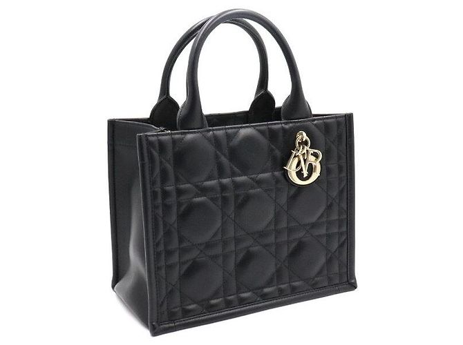 Dior Borsa Book Tote Small Macro Cannage Nera Nero - vista 3