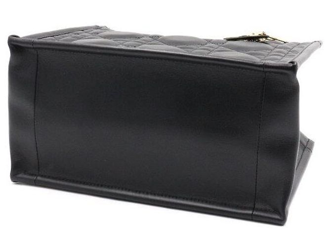 Dior Borsa Book Tote Small Macro Cannage Nera Nero - vista 6