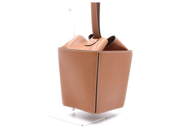 Céline Borsa Tote Smooth Box con tracolla in vitello marrone - vista 3