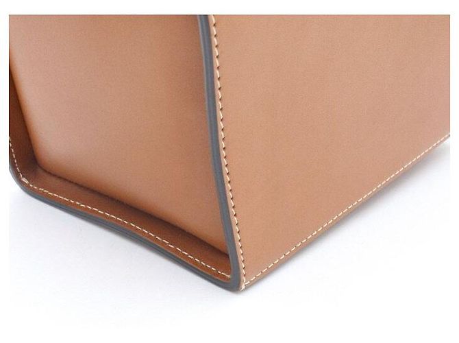 Céline Borsa Tote Smooth Box con tracolla in vitello marrone - vista 6