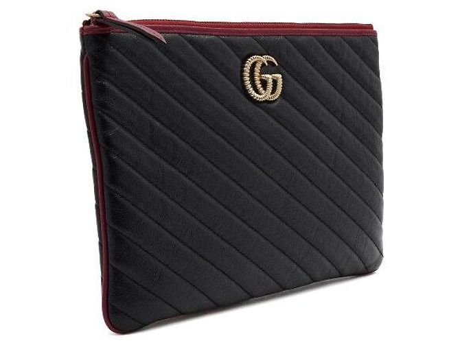 Gucci Clutch matelassé nera Nero - vista 3
