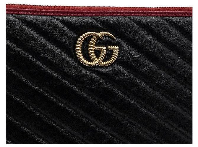 Gucci Clutch matelassé nera Nero - vista 9