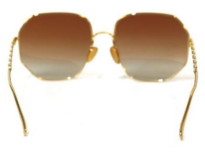 Louis Vuitton Gafas de sol con cadena Dorado - vista 3