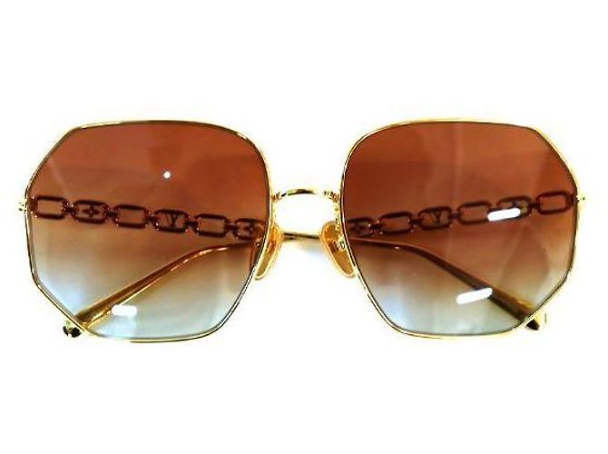 Louis Vuitton Gafas de sol con cadena Dorado - vista 5