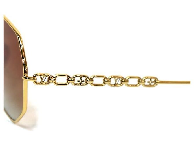 Louis Vuitton Gafas de sol con cadena Dorado - vista 7