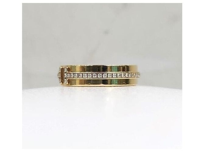 Tiffany & Co Gelber Diamantring, Gelbgold, Größe - Ansicht 2