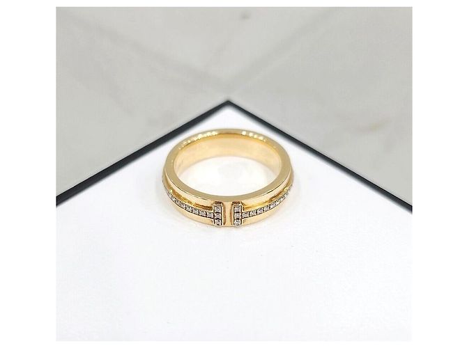 Tiffany & Co Gelber Diamantring, Gelbgold, Größe - Ansicht 4