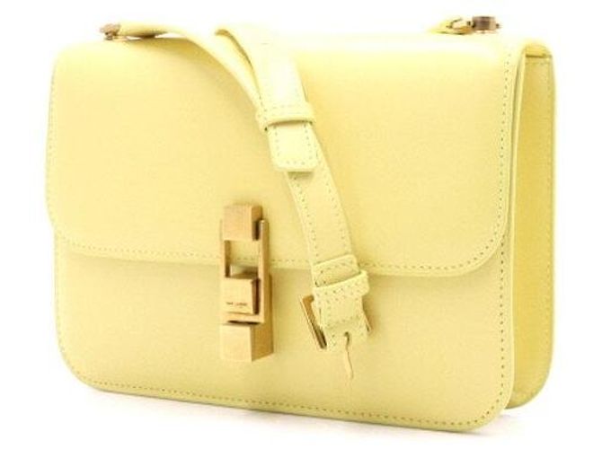 Saint Laurent Satchel Schulter- und Crossbody-Tasche für Damen Gelb - Ansicht 2
