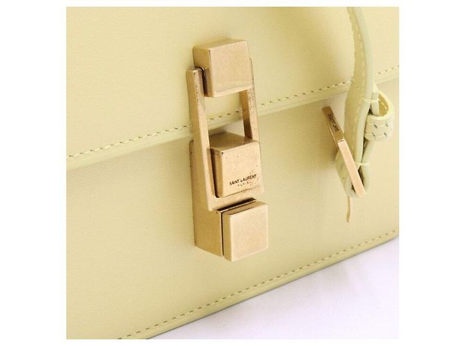 Saint Laurent Satchel Schulter- und Crossbody-Tasche für Damen Gelb - Ansicht 4