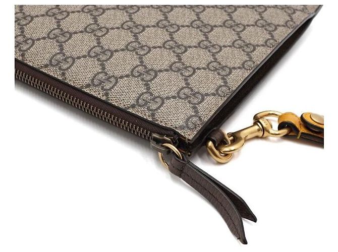 Gucci Supreme Canvas Neo Vintage Strap Pouch Clutch Bag - vue 11