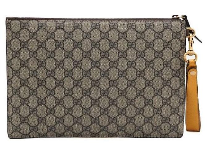 Gucci Supreme Canvas Neo Vintage Strap Pouch Clutch Bag - vue 4