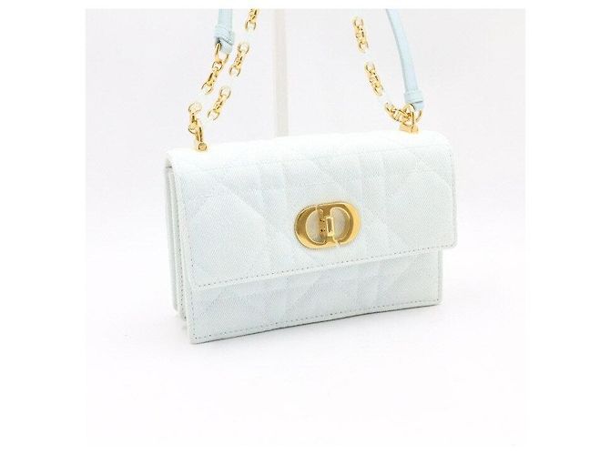 Dior Borsa Mini Miss Caro Season Denim Macro Cannage Crossbody Bag - vista 3