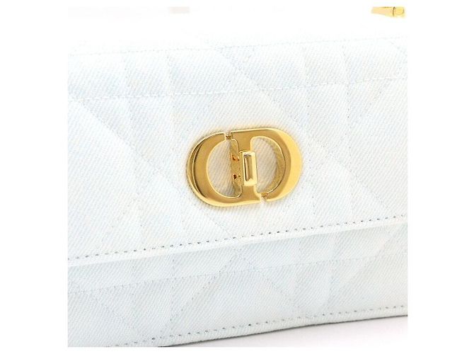 Dior Borsa Mini Miss Caro Season Denim Macro Cannage Crossbody Bag - vista 4