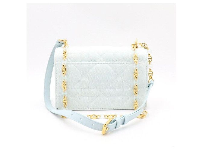 Dior Borsa Mini Miss Caro Season Denim Macro Cannage Crossbody Bag - vista 7
