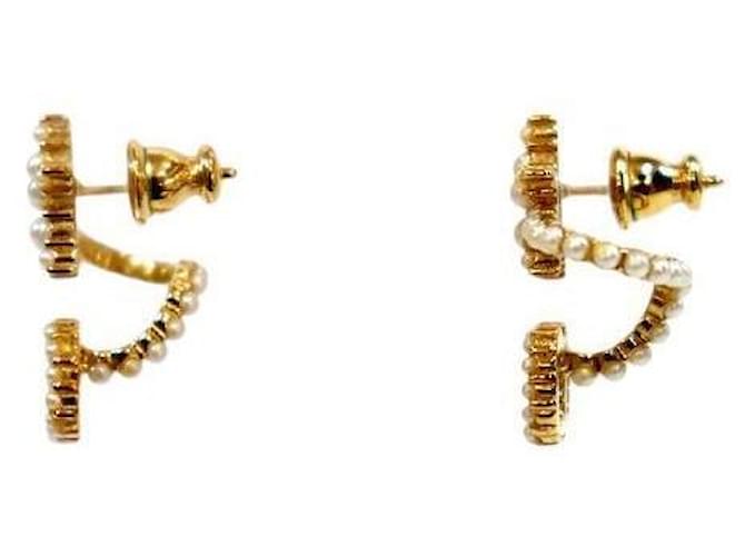 Dior Claire Perlenohrringe Golden - Ansicht 2
