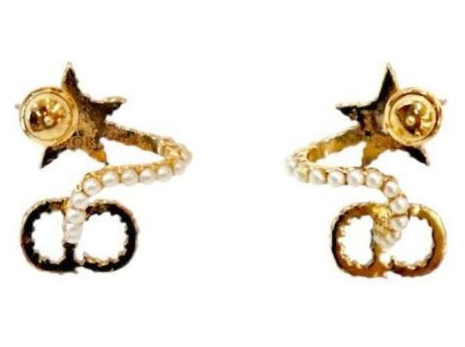 Dior Claire Perlenohrringe Golden - Ansicht 3