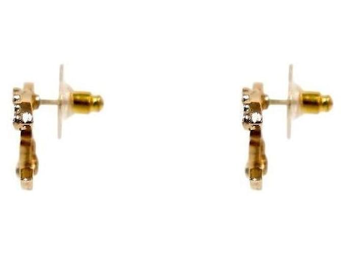 Chanel Pendientes Cubic CC Dorado - vista 2