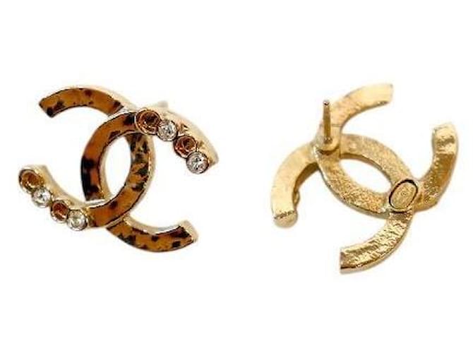 Chanel Pendientes Cubic CC Dorado - vista 4