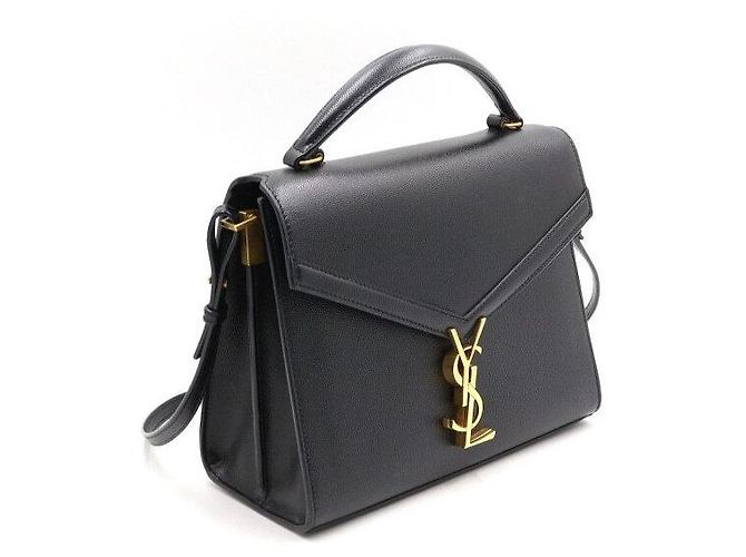 Saint Laurent Cassandra Medium Tote Bag und Schultertasche Schwarz - Ansicht 3