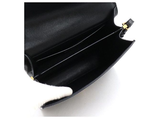 Saint Laurent Cassandra Medium Tote Bag und Schultertasche Schwarz - Ansicht 5