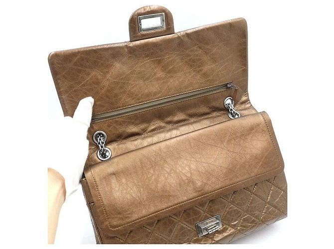 Chanel Vintage Schultertasche mit Silberkette Braun - Ansicht 6
