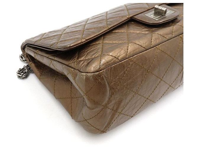 Chanel Vintage Schultertasche mit Silberkette Braun - Ansicht 8
