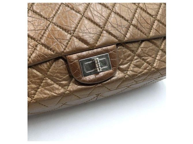 Chanel Vintage Schultertasche mit Silberkette Braun - Ansicht 9