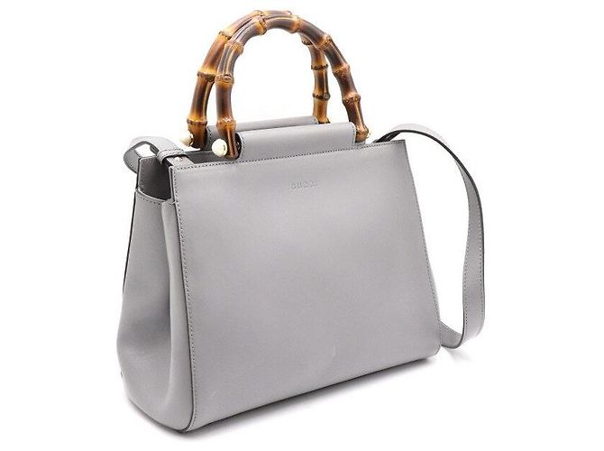 Bamboo Gucci Piccola borsa tote a tracolla con manico in bambù - vista 3
