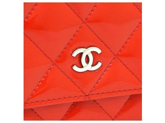Chanel Borsa a tracolla WOC in vernice rossa Rosso - vista 4