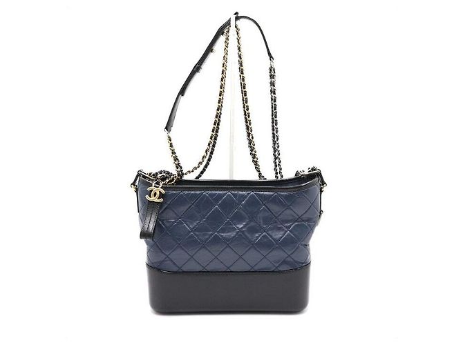 Chanel Gabrielle Quilting Medium Hobo Schultertasche Blau - Ansicht 2