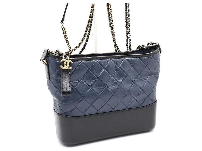 Chanel Gabrielle Quilting Medium Hobo Schultertasche Blau - Ansicht 4
