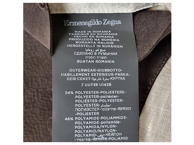 Ermenegildo Zegna Blouson in mix di pelle - vista 6