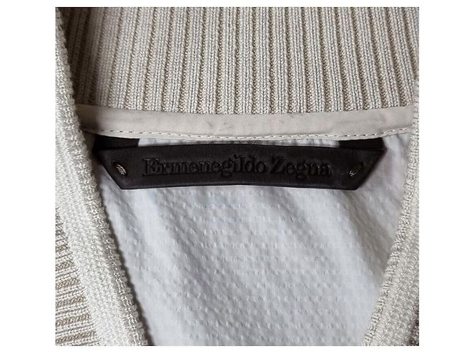 Ermenegildo Zegna Blouson in mix di pelle - vista 7
