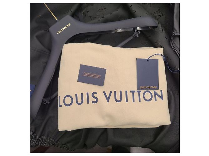 Louis Vuitton Mixed Leather Bomber Black - view 10