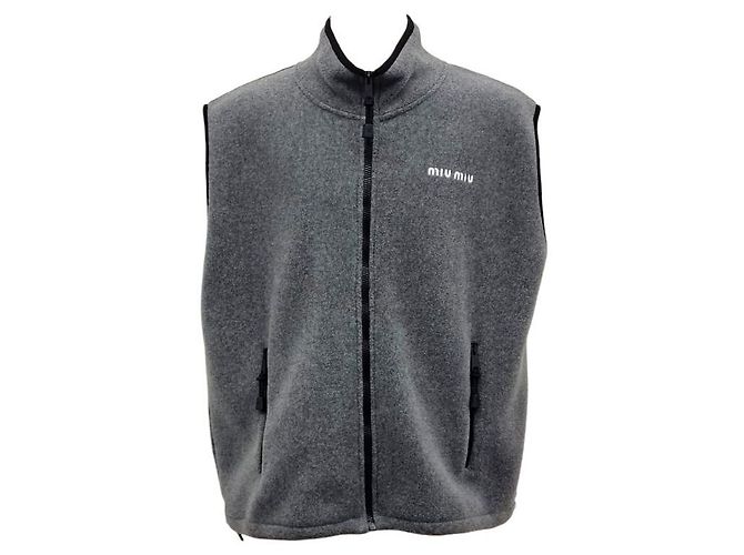 Miu Miu Fleece-Weste Braun - Ansicht 4