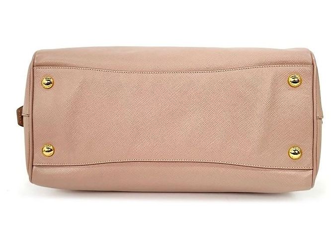 Prada Borsa Tote Saffiano Lux Cameo Beige Arancione - vista 5