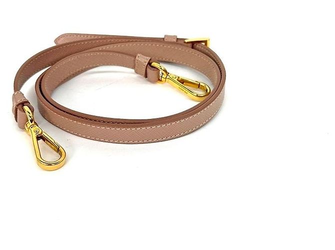 Prada Borsa Tote Saffiano Lux Cameo Beige Arancione - vista 9