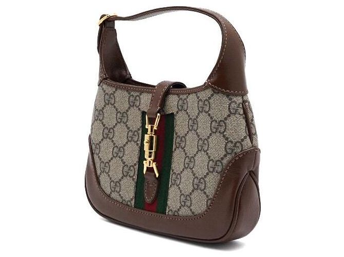 Gucci Borsa a spalla e crossbody Jackie Mini Hobo Marrone - vista 3