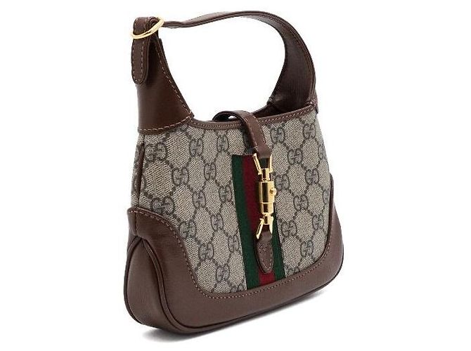 Gucci Borsa a spalla e crossbody Jackie Mini Hobo Marrone - vista 4