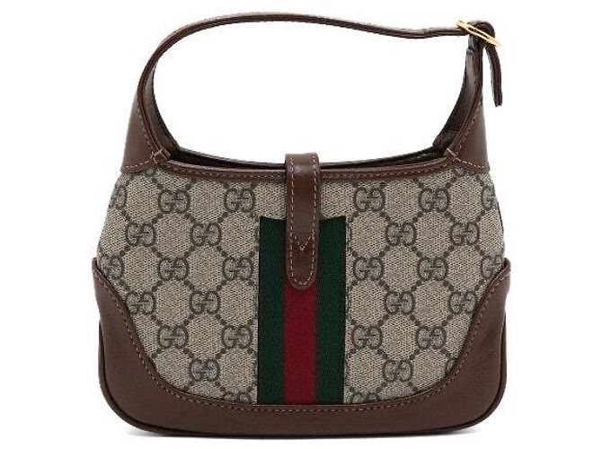 Gucci Borsa a spalla e crossbody Jackie Mini Hobo Marrone - vista 5