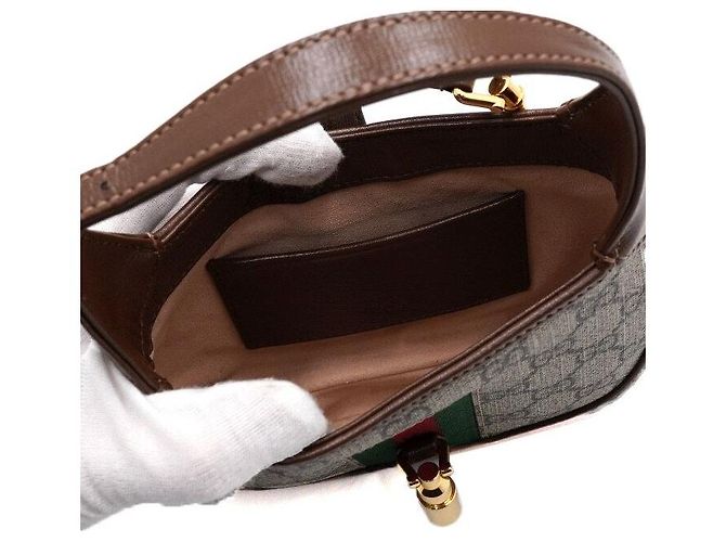 Gucci Borsa a spalla e crossbody Jackie Mini Hobo Marrone - vista 6