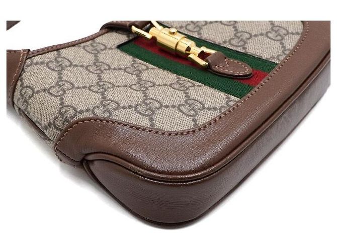 Gucci Borsa a spalla e crossbody Jackie Mini Hobo Marrone - vista 8