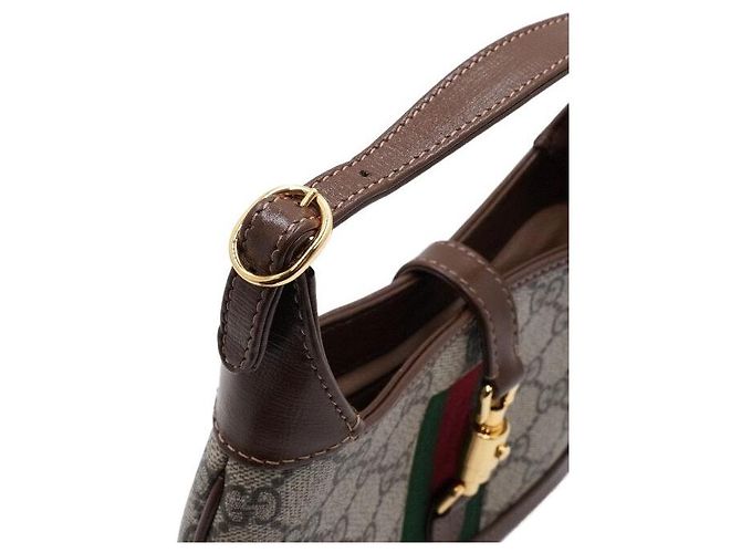 Gucci Borsa a spalla e crossbody Jackie Mini Hobo Marrone - vista 9