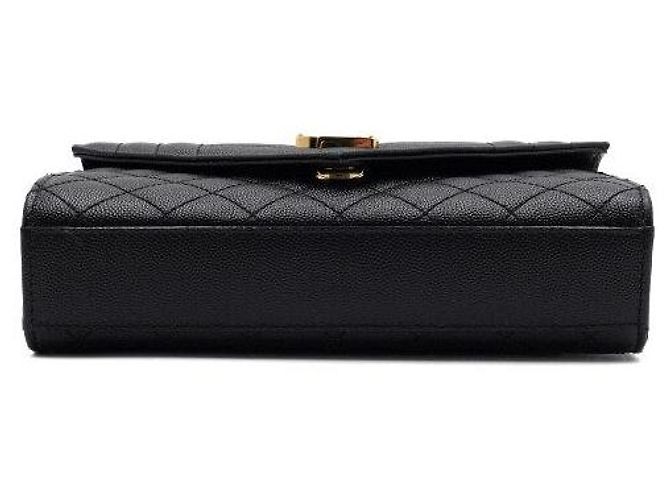 Saint Laurent Monogram Quilted Envelope Gold Chain Schultertasche und Crossbody-Bag - Ansicht 8