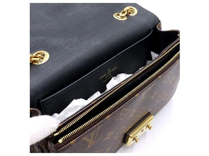 Louis Vuitton Borsa a tracolla e crossbody Marceau in Monogram Canvas con catena dorata Nero - vista 6