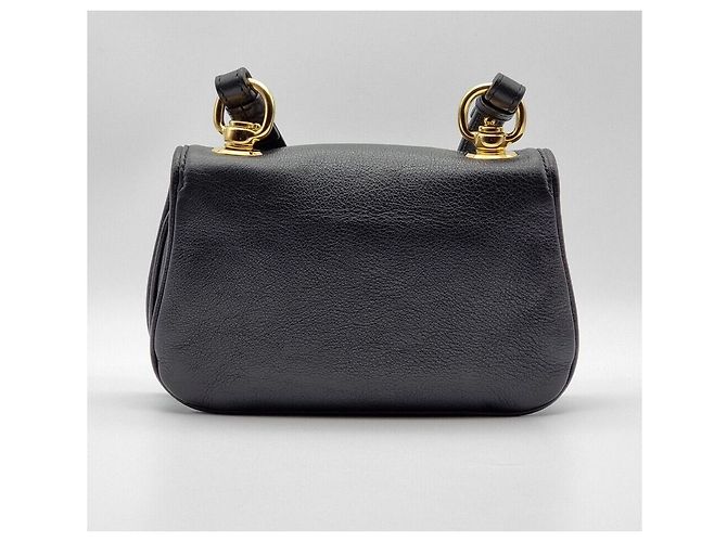 Gucci Borsa a tracolla Blondie in vitello nero con catena dorata - vista 3