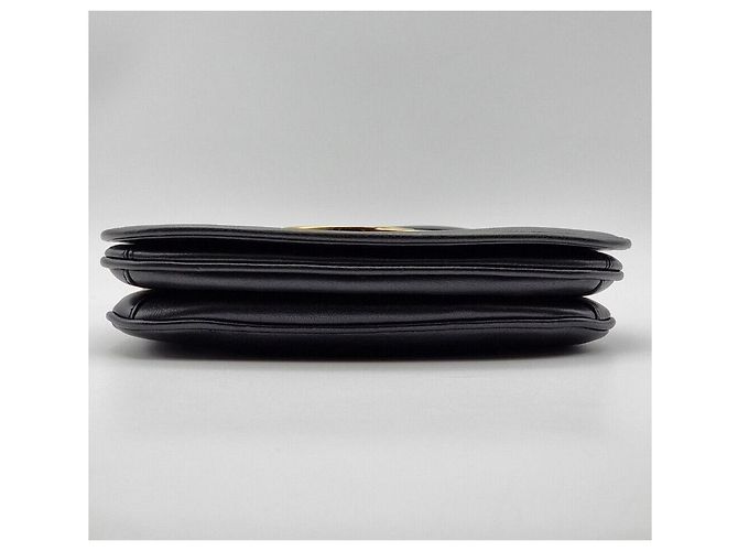 Gucci Borsa a tracolla Blondie in vitello nero con catena dorata - vista 6