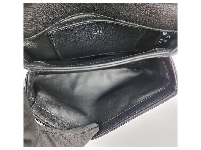 Gucci Borsa a tracolla Blondie in vitello nero con catena dorata - vista 8